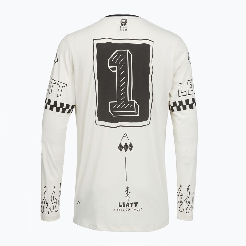 Лонгслів велосипедний чоловічий Leatt MTB Gravity 3.0 cream white 2