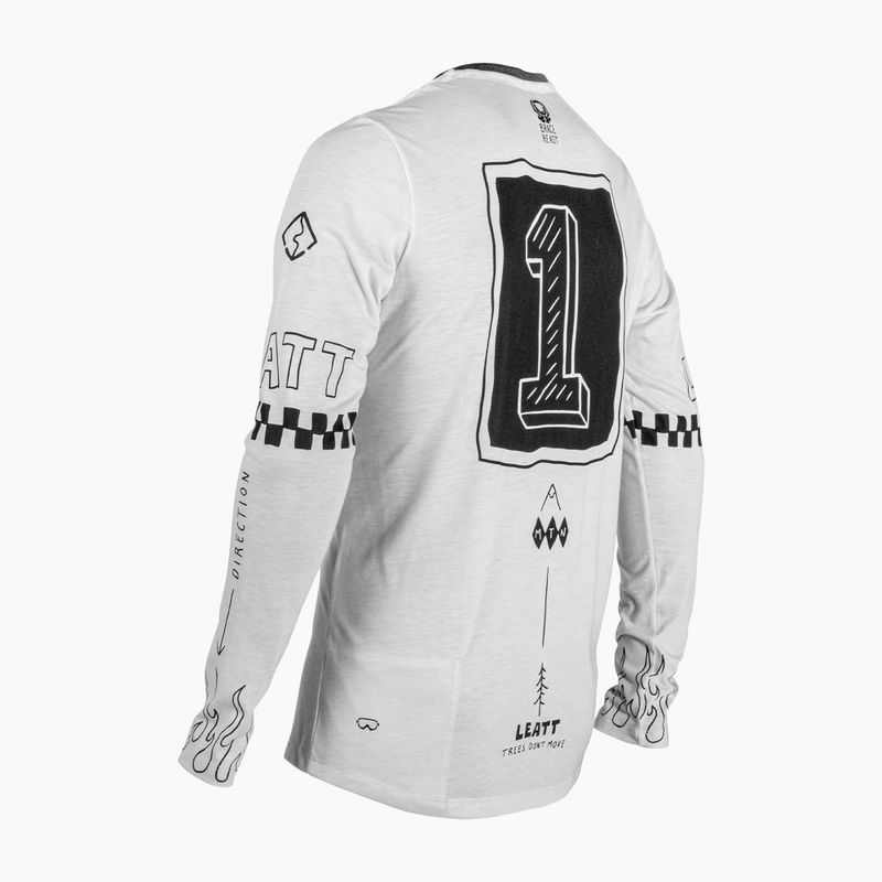 Лонгслів велосипедний чоловічий Leatt MTB Gravity 3.0 cream white 2