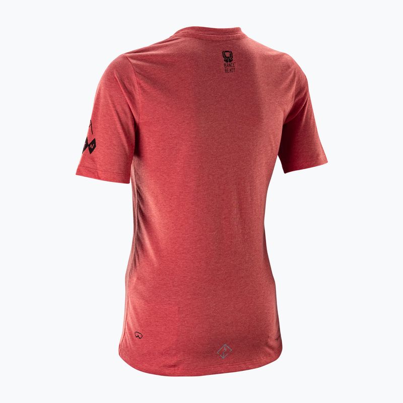 Футболка велосипедна жіноча Leatt MTB Gravity 3.0 dusty red 2