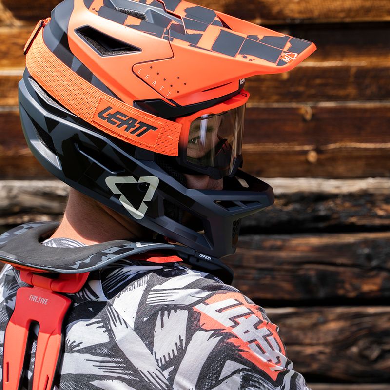 Шолом велосипедний Leatt MTB 4.0 Gravity V22 помаранчево-чорний 1022070512 9