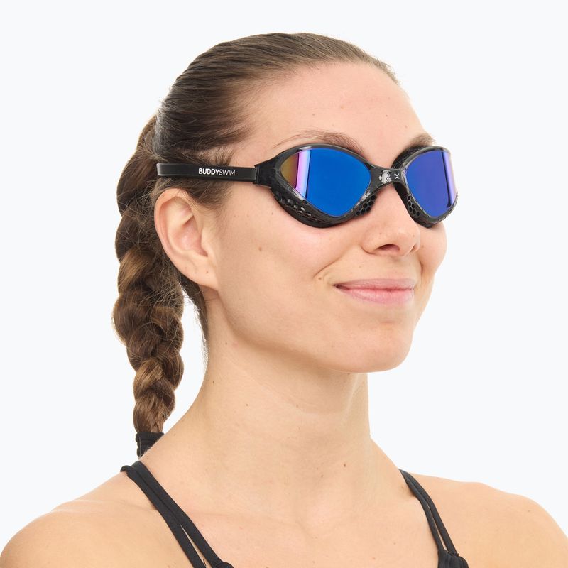 Окуляри для плавання BuddySwim OzeanX Mirror black / blue 2