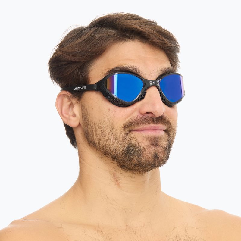 Окуляри для плавання BuddySwim OzeanX Mirror black / blue 3