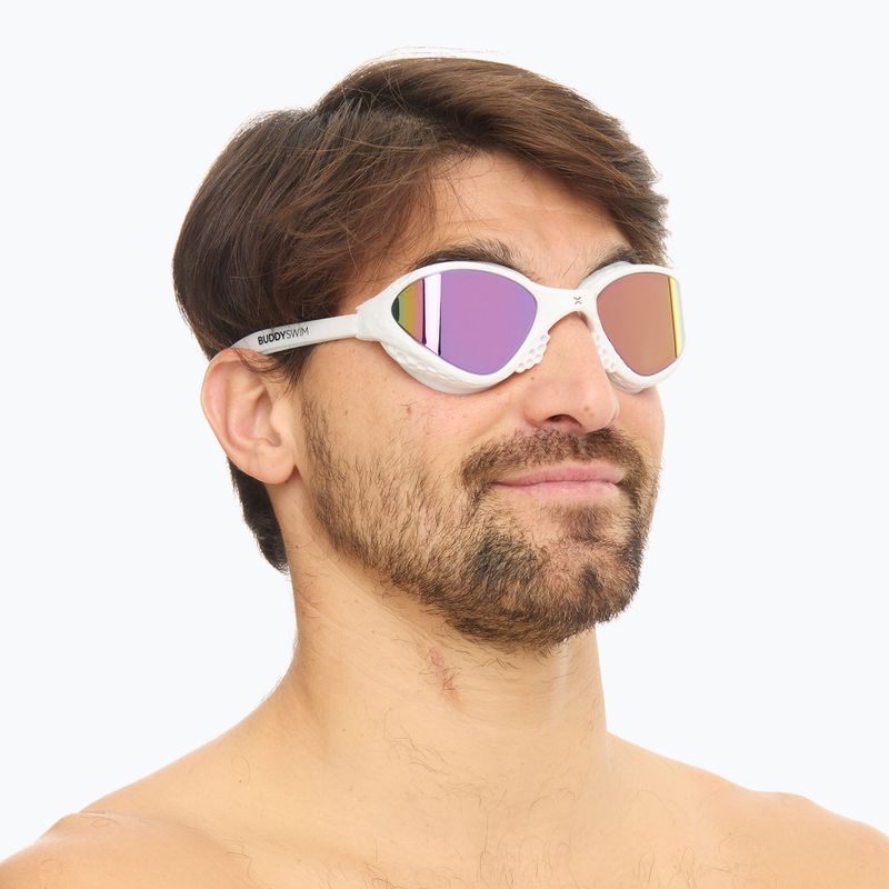 Окуляри для плавання BuddySwim OzeanX Mirror white / iridium 3