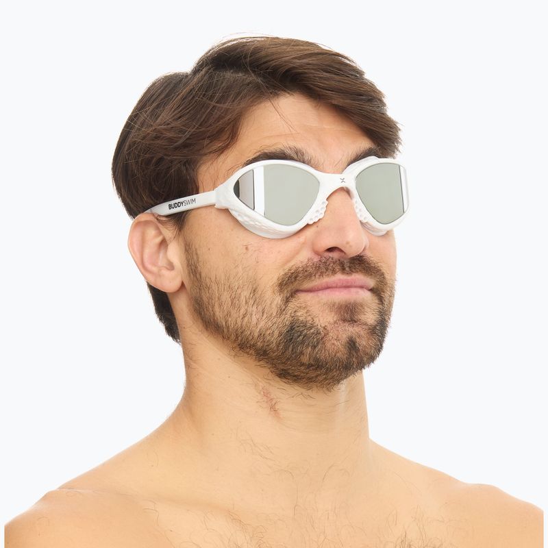 Окуляри для плавання BuddySwim OzeanX Mirror white / silver 6