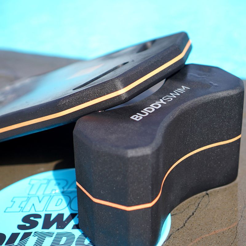 Дошка для плавання BuddySwim Kickboard black/orange 3