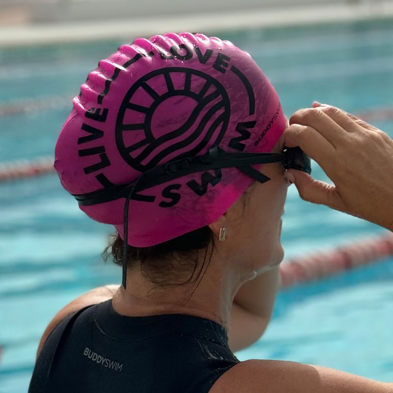 Шапочка для плавання BuddySwim LLS2 Silicone pink 2