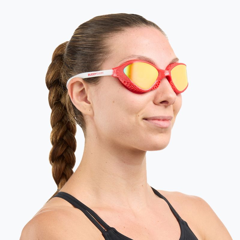 Окуляри для плавання BuddySwim OzeanX Mirror red/white/orange 3