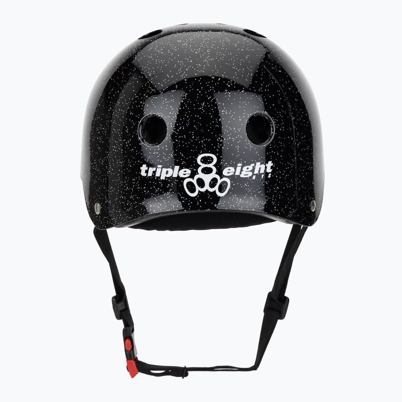 Шолом Triple Eight The Certified Sweatsaver black glitter 4