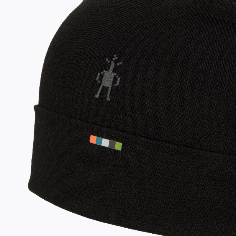 Шапка Smartwool Merino Reversible Cuff на манжетах чорна 4