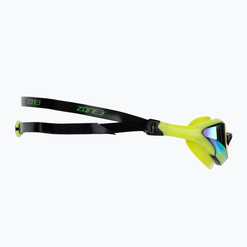 Окуляри для плавання ZONE3 Volare Streamline Racing lime/black 3