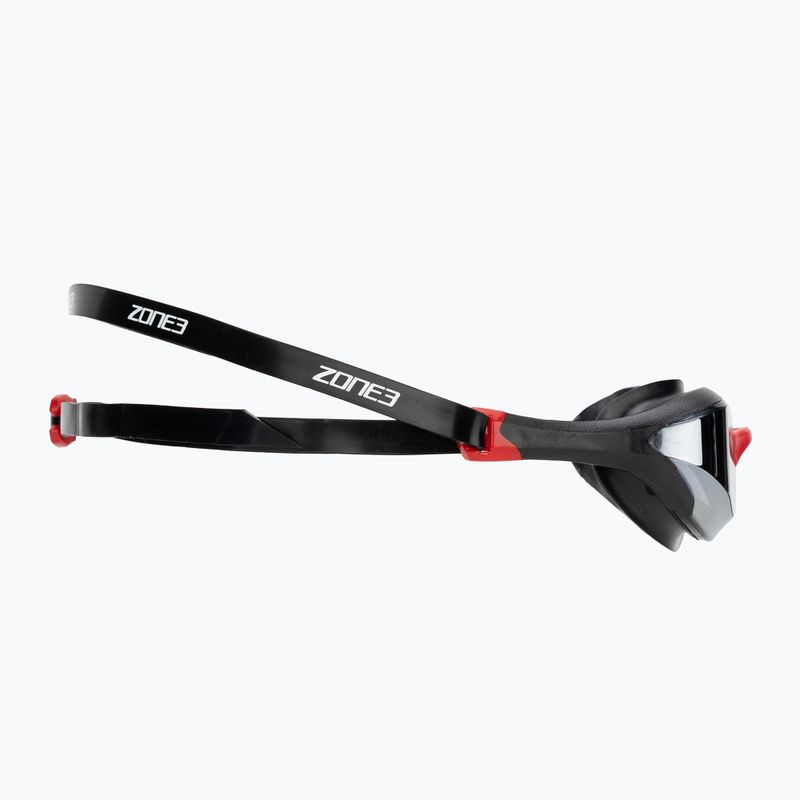Окуляри для плавання ZONE3 Volare Streamline Racing black/red/silver polarized mirror revo 3