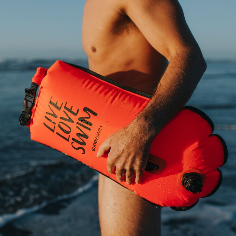 Буй страхувальний BuddySwim LLS Dry Bag 28 л orange 4