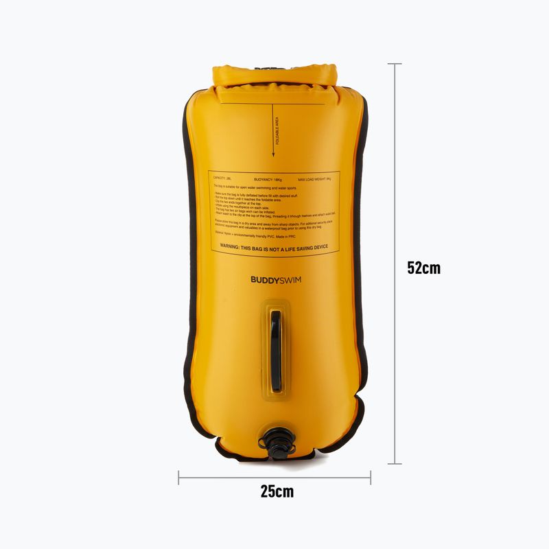 BuddySwim CSW Dry Bag страхувальний буй 28 л жовтий 3