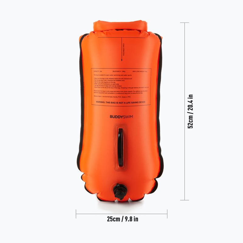 Буй страхувальний BuddySwim Smartphone Dry Bag 28 л orange 3