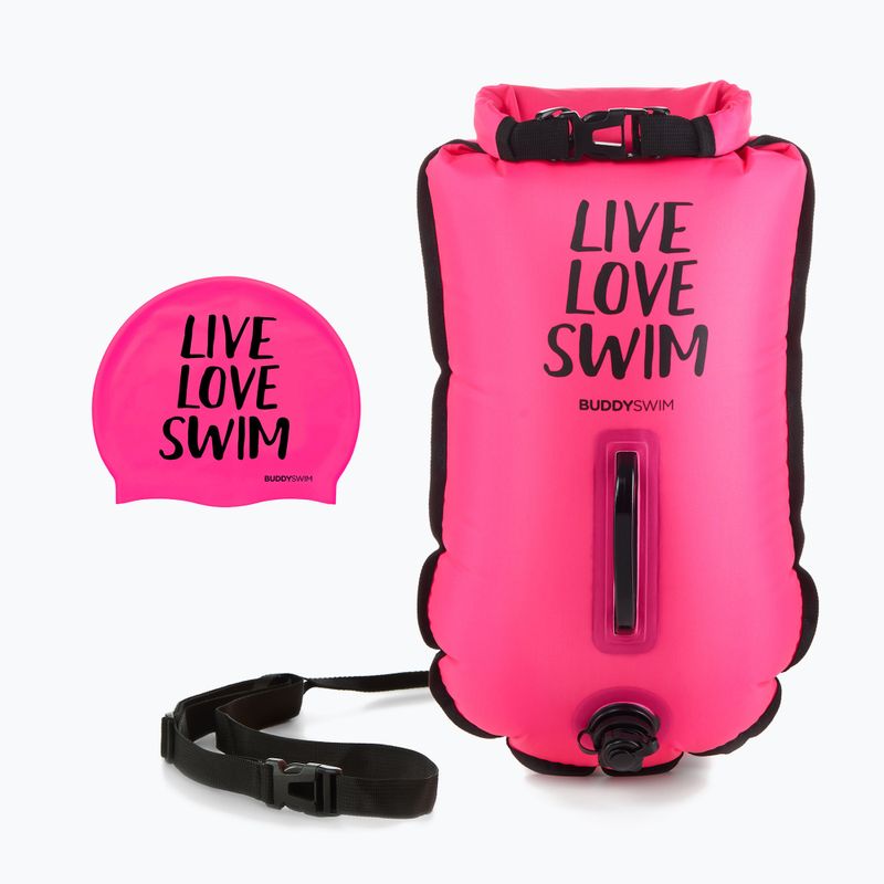 BuddySwim CSW Dry Bag страхувальний буй 20 л рожевий