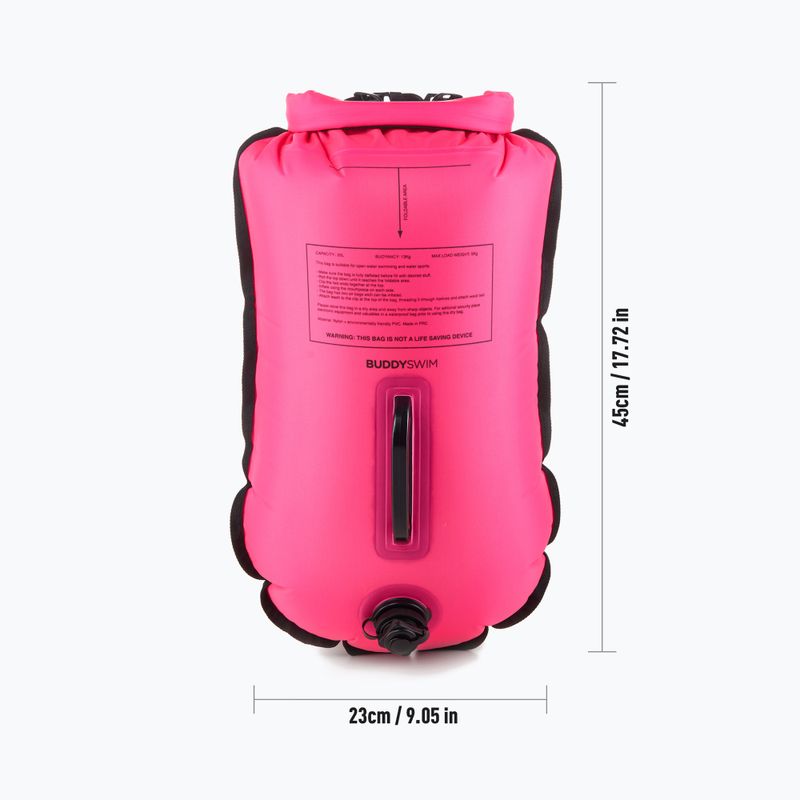 BuddySwim CSW Dry Bag страхувальний буй 20 л рожевий 3