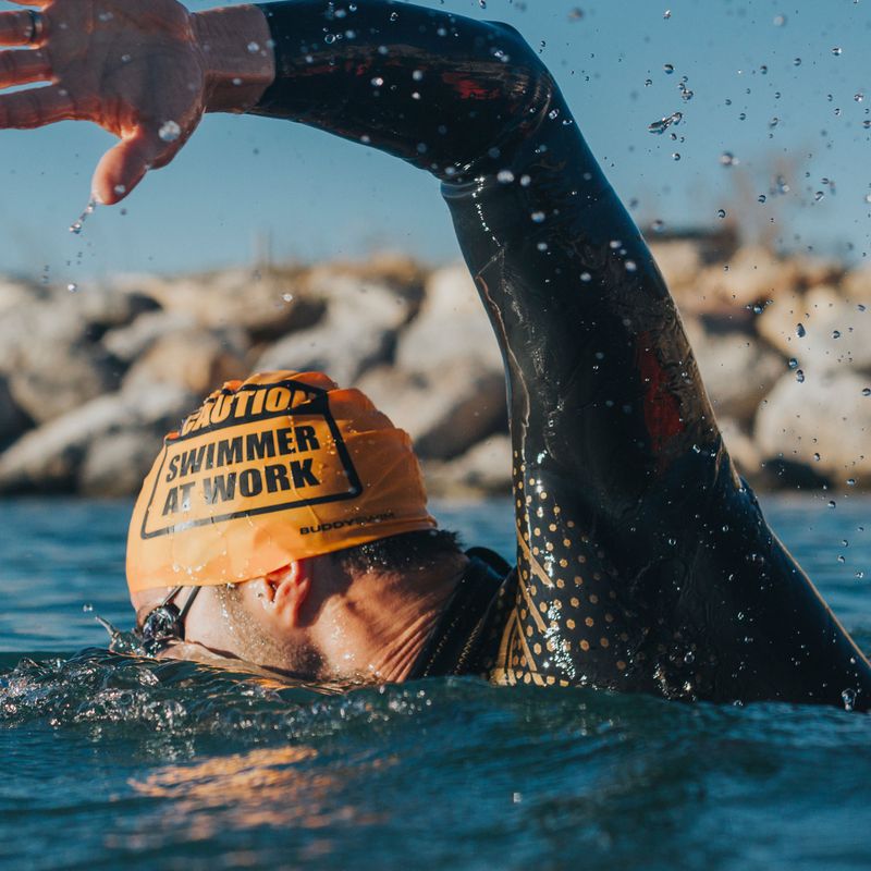 Шапочка для плавання BuddySwim CSW Silicone orange 3