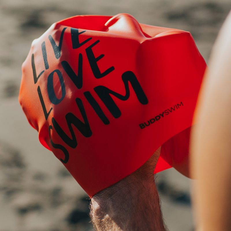 Шапочка для плавання BuddySwim LLS Silicone orange 4