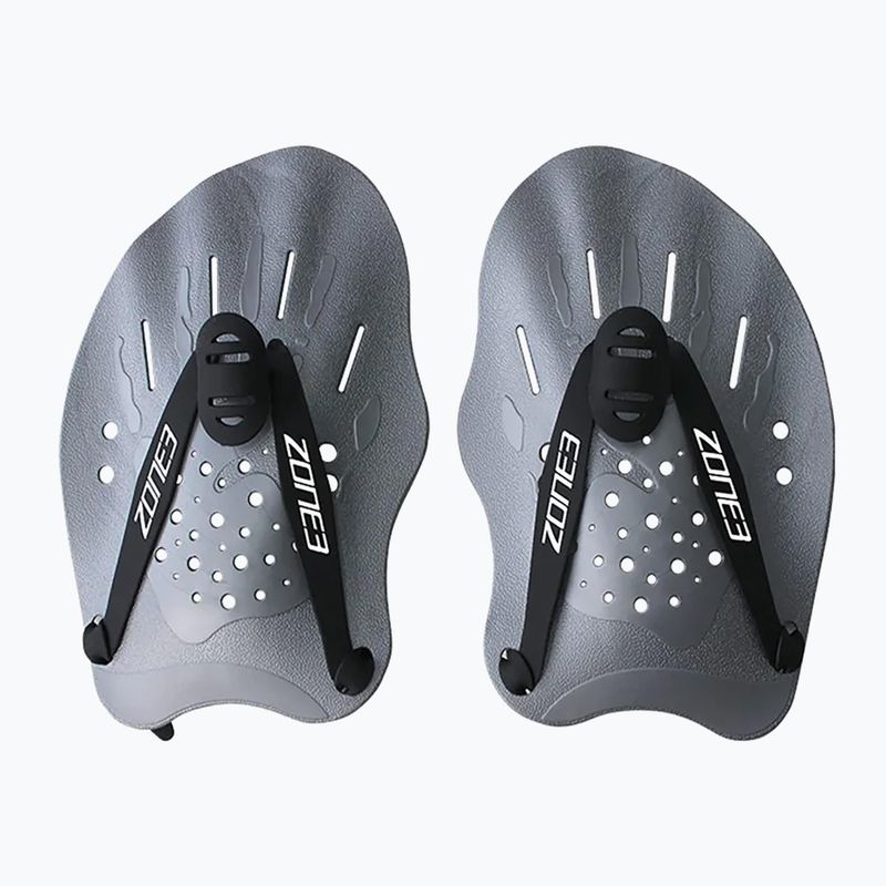 Лопатки для плавання ZONE3 Ergo сірі SA18EPAD116 4