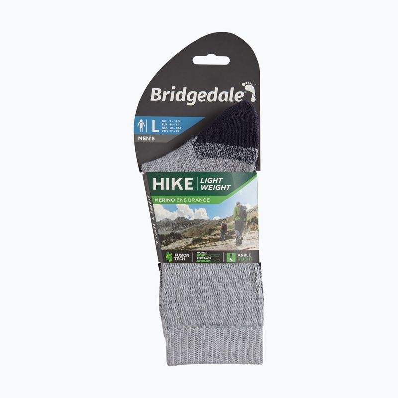 Шкарпетки чоловічі Bridgedale Lightweight Merino Performance 3/4 Crew Original silver/navy 4
