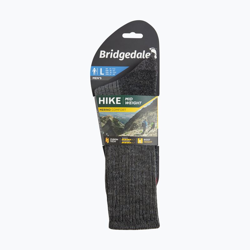Шкарпетки чоловічі Bridgedale Midweight Merino Comfort Boot Original charcoal 4