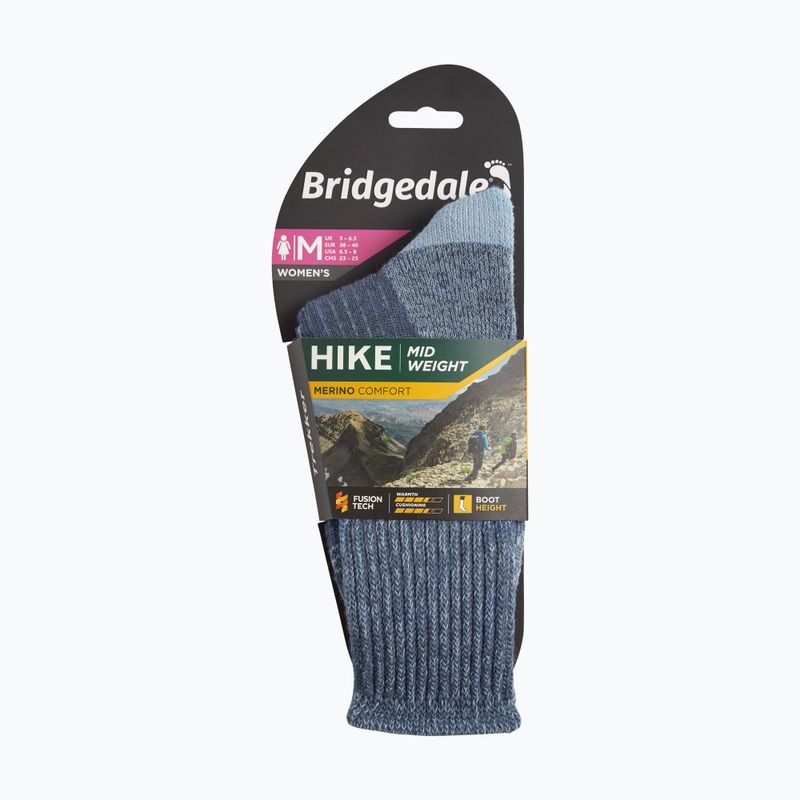 Шкарпетки жіночі Bridgedale Midweight Merino Comfort Boot Original blue 4