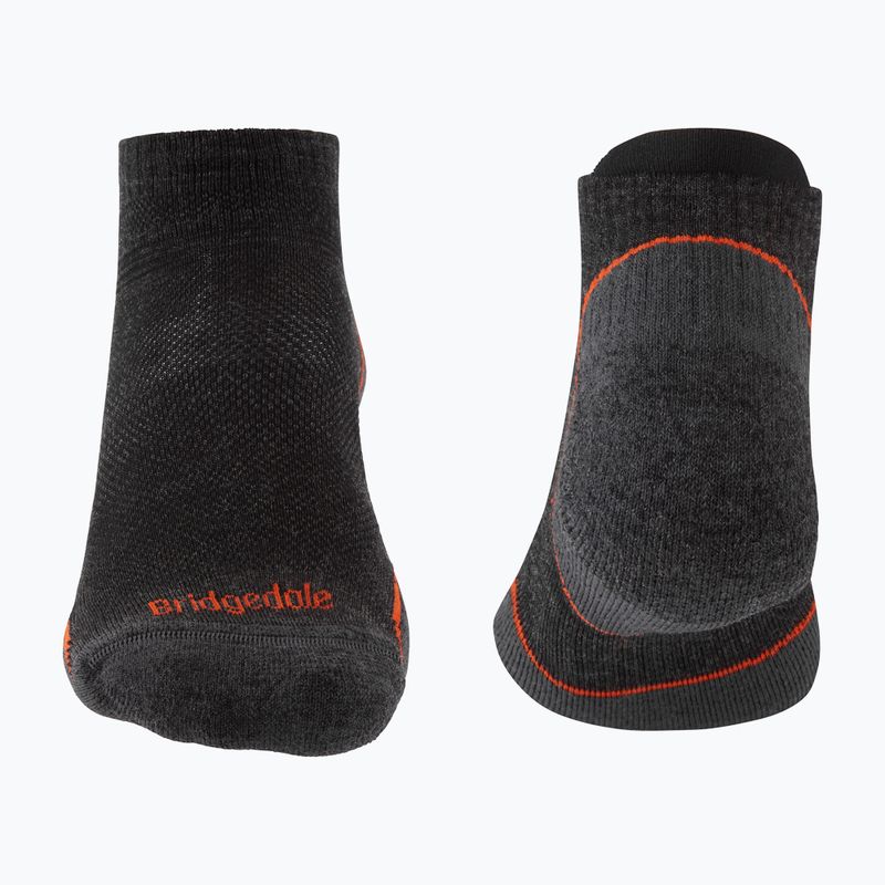 Чоловічі трекінгові шкарпетки Bridgedale Hike Ultralight Merino Performance Low anthracite/orange 2