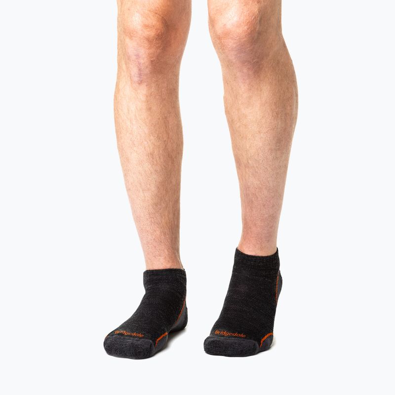 Чоловічі трекінгові шкарпетки Bridgedale Hike Ultralight Merino Performance Low anthracite/orange 3