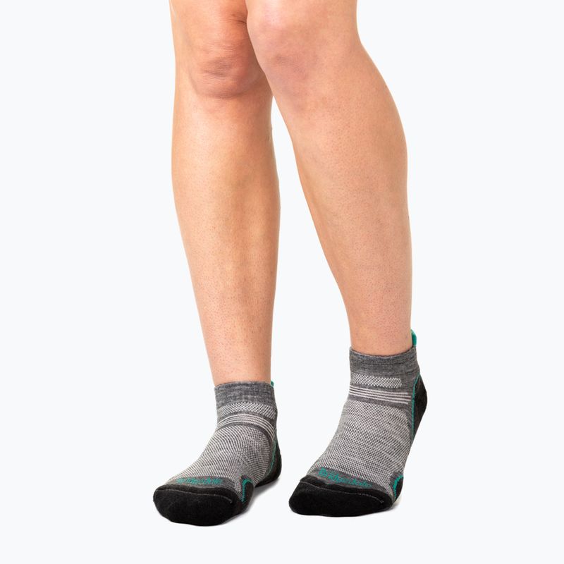 Жіночі трекінгові шкарпетки Bridgedale Hike Ultralight Merino Performance Low mid grey/surf 3