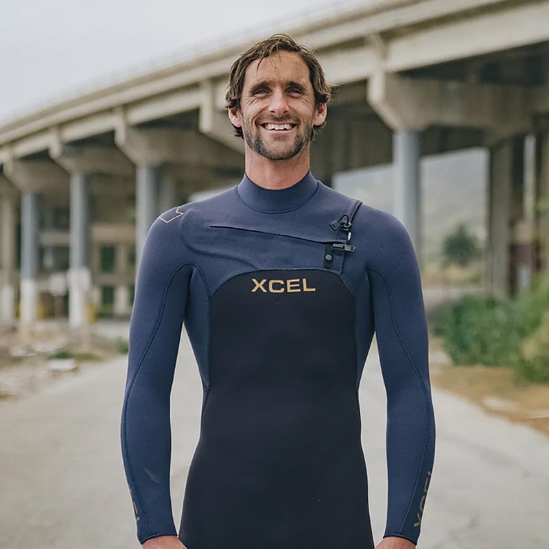 Гідрокостюм чоловічий Xcel Comp+ 4/3 mm Full black/blue nights 3