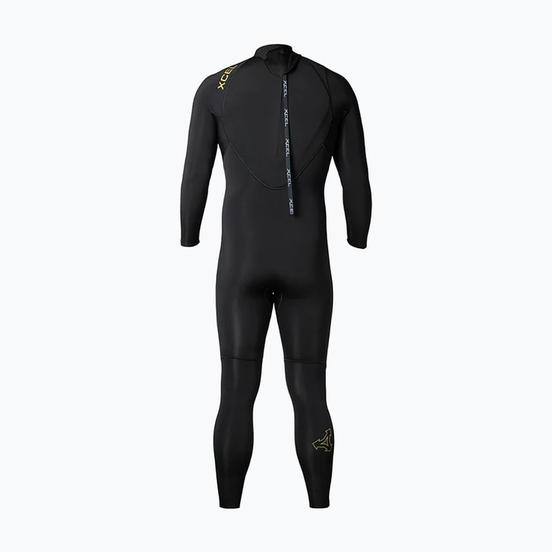 Гідрокостюм чоловічий Xcel Comp 4/3 mm Back Zip Full black 2