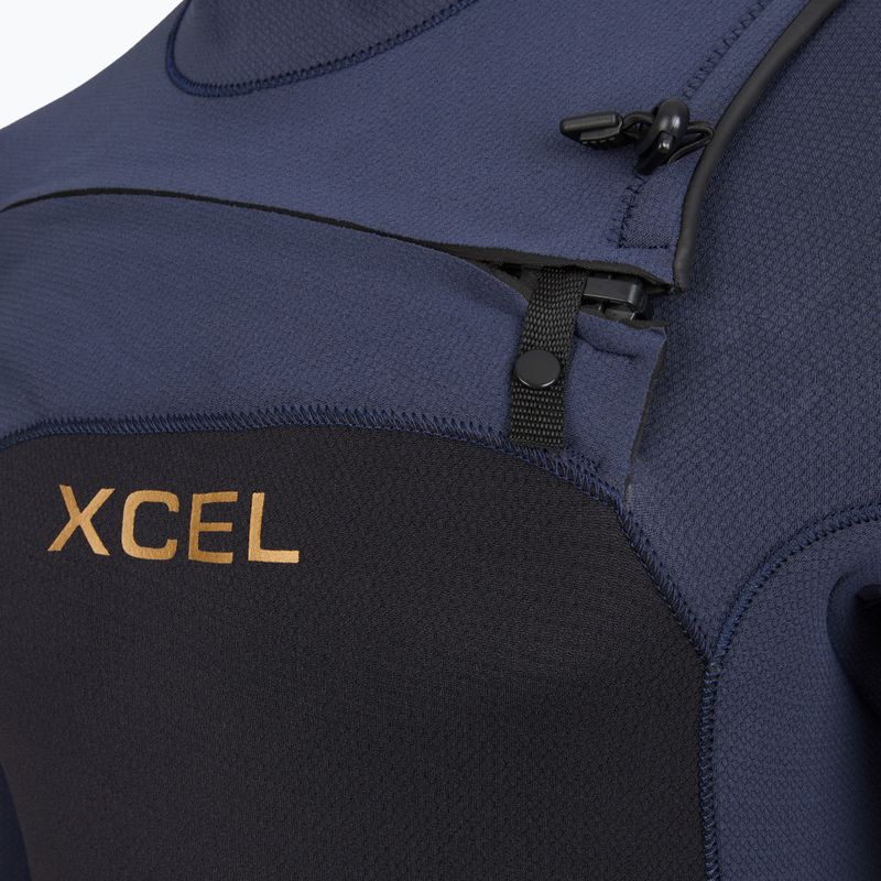 Гідрокостюм чоловічий Xcel Comp+ 5/4 mm Full black/blue nights 4