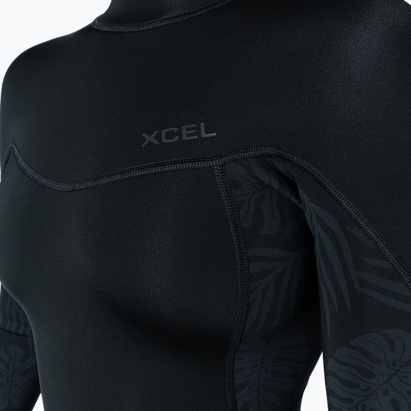 Гідрокостюм жіночий Xcel Axis Back Zip Spring 2 mm black/palm/monstera print 4