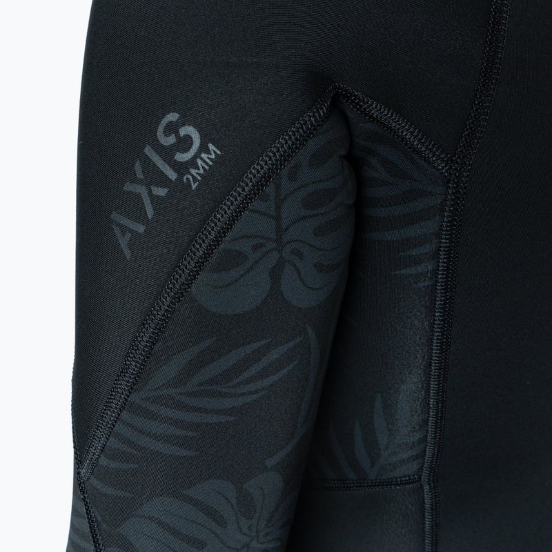 Гідрокостюм жіночий Xcel Axis Back Zip Spring 2 mm black/palm/monstera print 6