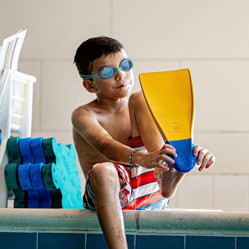 Окуляри для плавання дитячі FINIS Ripple blue mirror/red 7