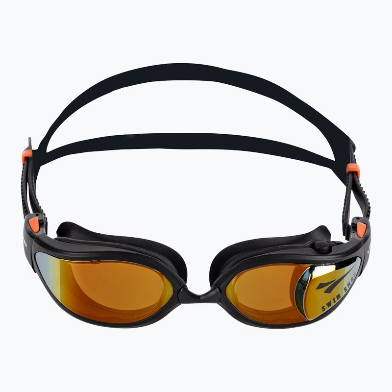 Окуляри для плавання FINIS Smart Max orange mirror/black 2