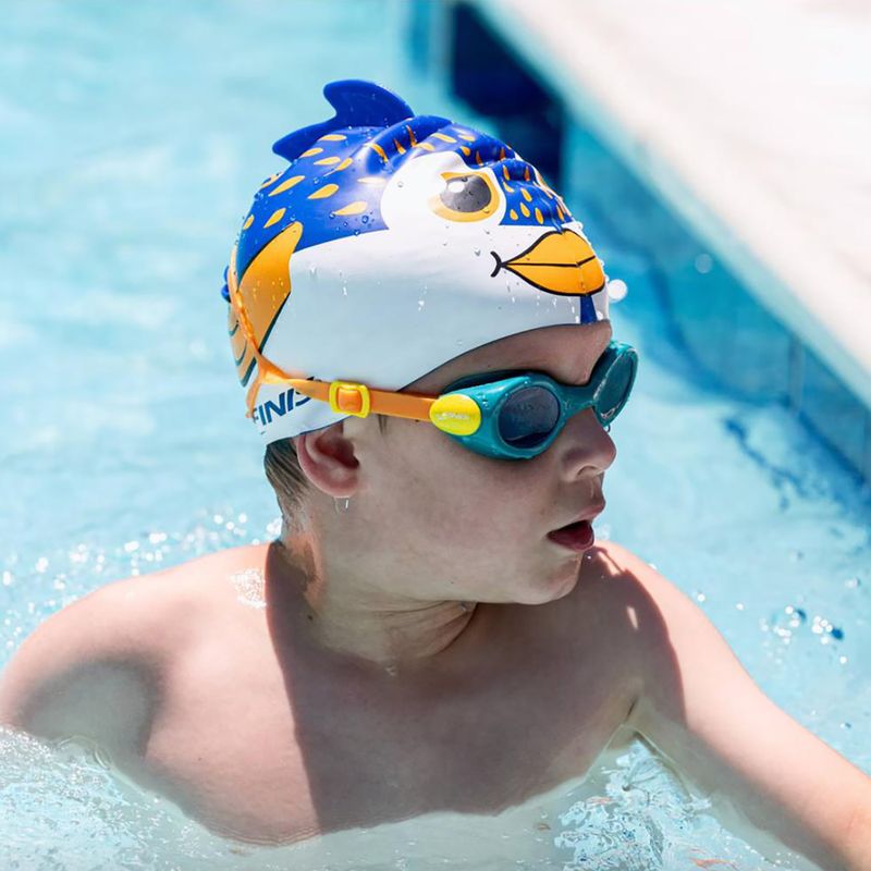 Окуляри для плавання дитячі Finis H3 Goggle teal/orange 2