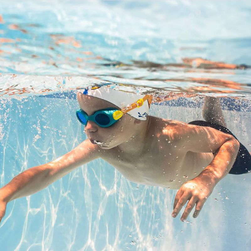 Окуляри для плавання дитячі Finis H3 Goggle teal/orange 4