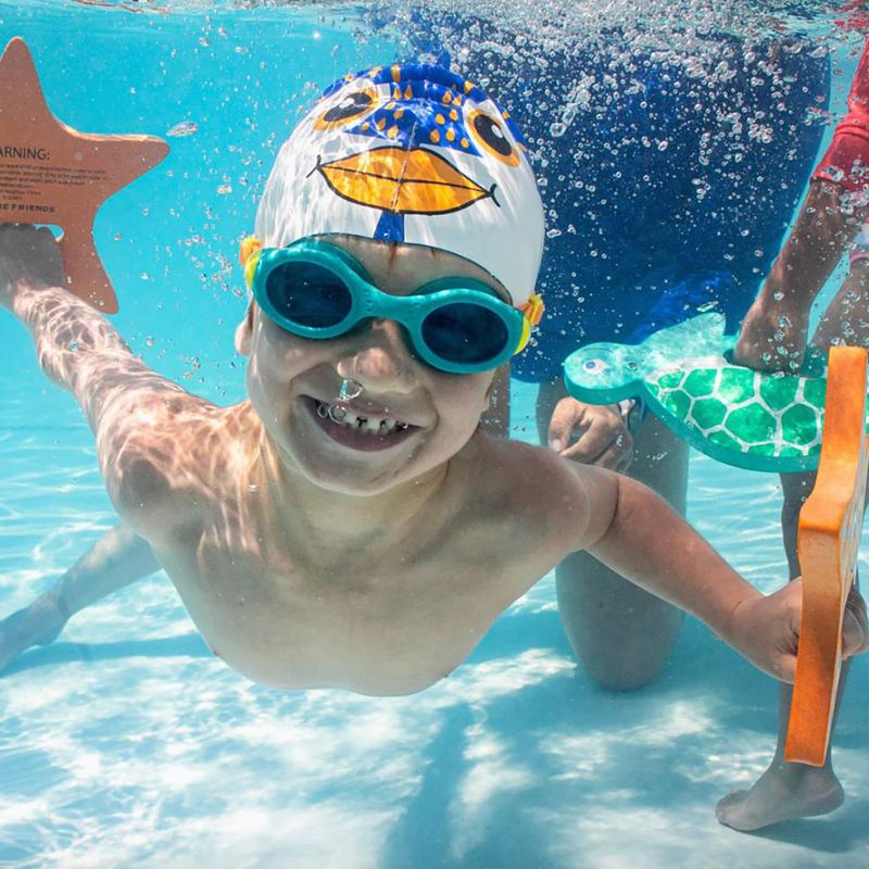 Окуляри для плавання дитячі Finis H3 Goggle teal/orange 5