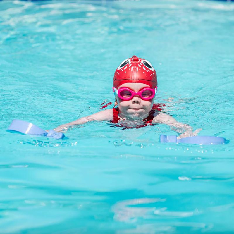 Окуляри для плавання дитячі Finis H3 Goggle pink/aqua 2