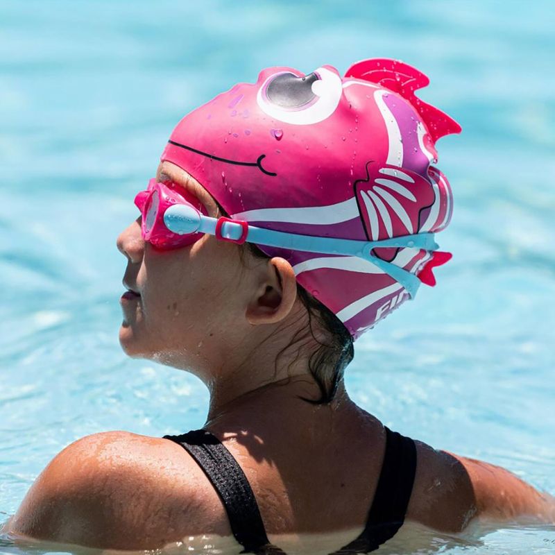 Окуляри для плавання дитячі Finis H3 Goggle pink/aqua 4