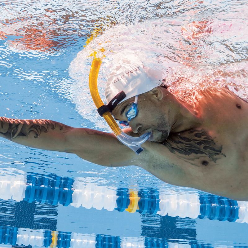 Трубка для плавання фронтальна FINIS Swimmers Snorkel yellow 4