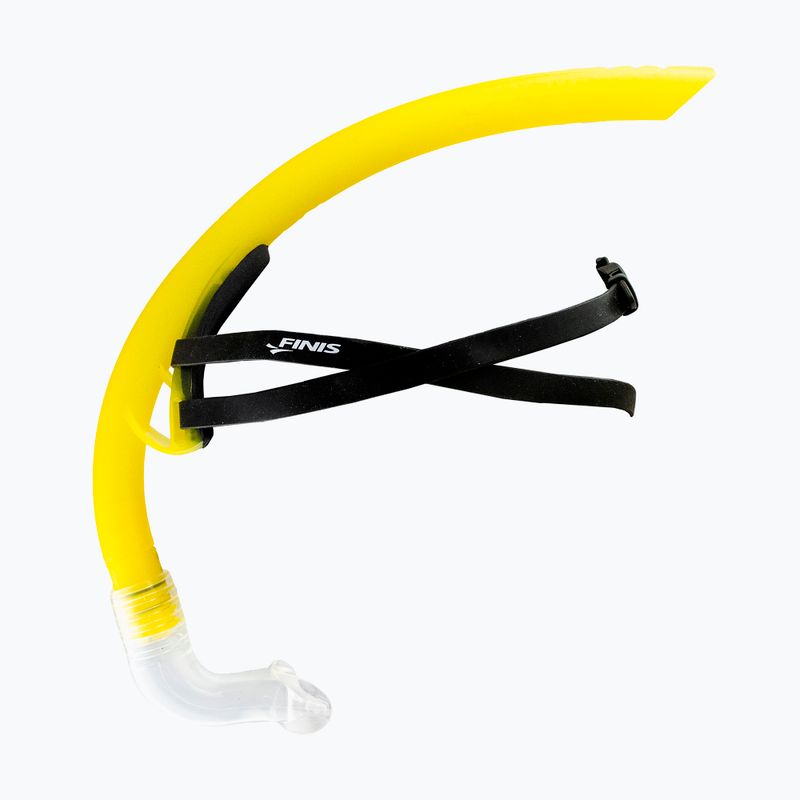 Трубка для плавання фронтальна FINIS Stability Snorkel yellow