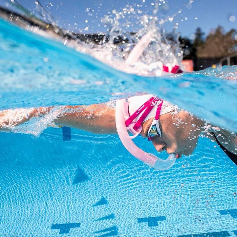 Трубка для плавання налобна FINIS Stability Snorkel orchid 4