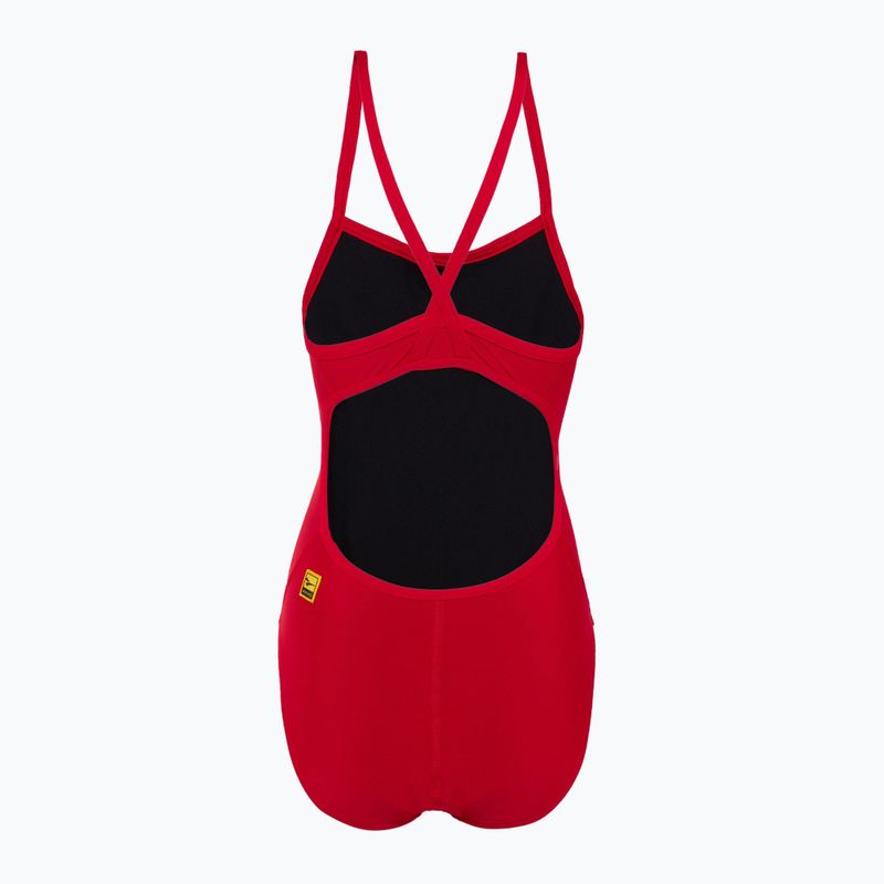 Купальник суцільний жіночий FINIS Skinback Solid red 2