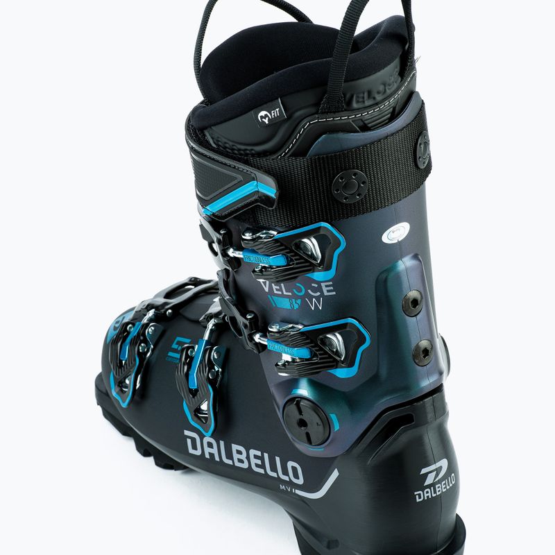 Жіночі гірськолижні черевики Dalbello Veloce 85 W GW чорні/опалово-зелені 10