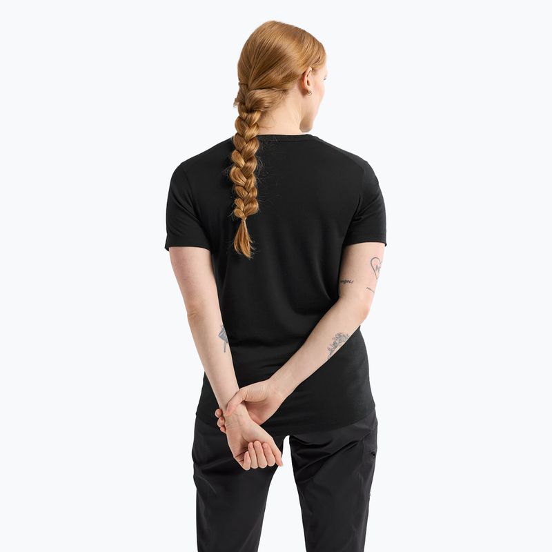 Футболка трекінгова жіноча Arcteryx Lana Crew black/sapphire 3