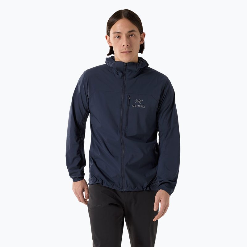 Вітровка чоловіча Arc'teryx Squamish Hoody black sapphire