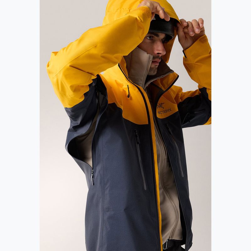 Куртка дощовик чоловіча Arc'teryx Alpha black sapphire/edziza 5