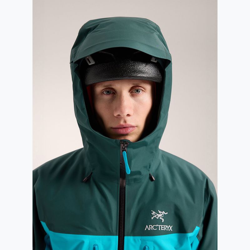Куртка дощовик чоловіча Arcteryx Alpha blue tetra/pytheas 6